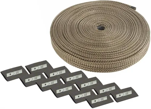Miniatura 11 de Design Engineering 010611 Protect-A-Wire Kit de manguitos negros de 2 cilindros para cubrir y proteger los cables de bujías