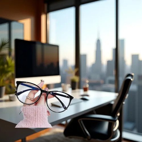 Miniatura 6 de Lentes de luz de plástico azul y negro para mujer, bloqueo de luz azul avanzado, anteojos de lectura para computadora para mujeres y hombres, lentes