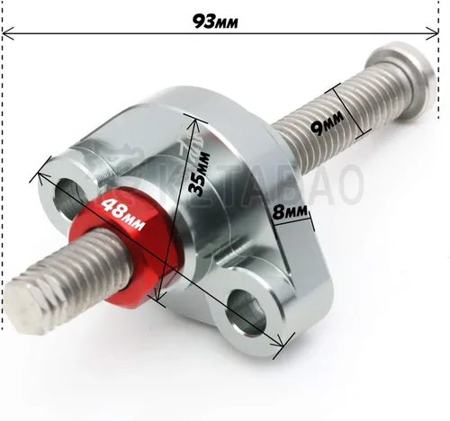 Miniatura 4 de KETABAO CCT Tensor de cadena manual ajustable compatible con CB600 F Hornet CB600F 2004-2006 2005 (Titanio)