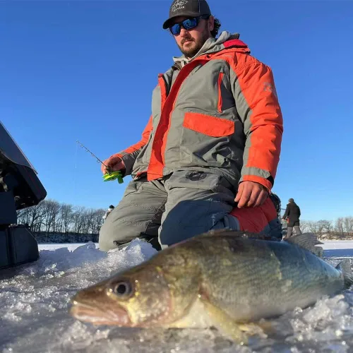 Miniatura 8 de Nordic Legend Aurora Series Traje de pesca en hielo, baberos y chaqueta aislados, equipo impermeable para pesca en hielo y motos de nieve