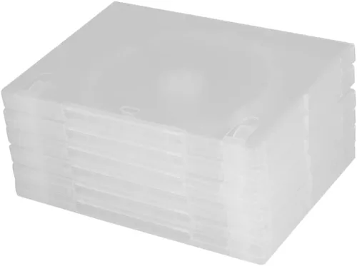 Homoyoyo Caja de almacenamiento de CD transparente de 6 uds. Capacidad de la caja de DVD portátil para cine en casa Diseño de reconocimiento fácil