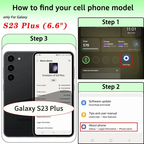 Miniatura 2 de SUANPOT para Samsung Galaxy S23 +/ Plus Funda tipo cartera con bloqueo RFID, soporte para tarjetas de crédito, funda protectora de libro tipo Flip