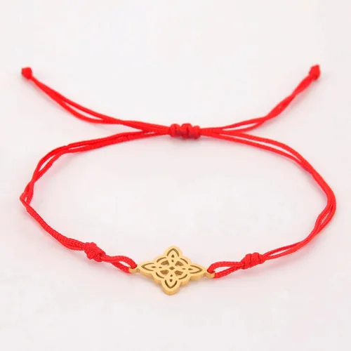 Miniatura 4 de EUEAVAN Pulsera de alambre de jade con nudo celta concéntrico, círculos florales, amuleto de nudo de bruja, brazalete vikingo, símbolos Wiccanos