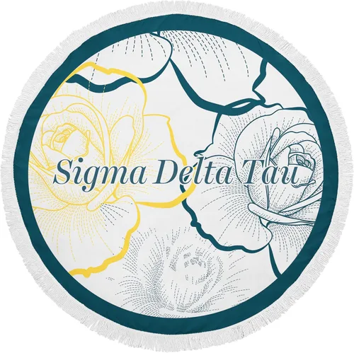 Miniatura 6 de Alpha Chi Omega Sorority - Toalla de playa redonda (60 pulgadas) de gran tamaño, súper absorbente, sin arena, gruesa toalla grande para piscina