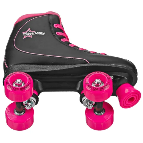 Miniatura 3 de Roller Derby Roller Star 600 - Patines para mujer, color negro/rosa, talla 10