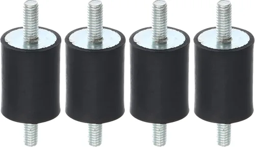 Miniatura 8 de X AUTOHAUX 4 unids M4 coche anti vibración goma aislador amortiguador 0.394x0.394 in caucho bobina montaje amortiguador montajes para compresores