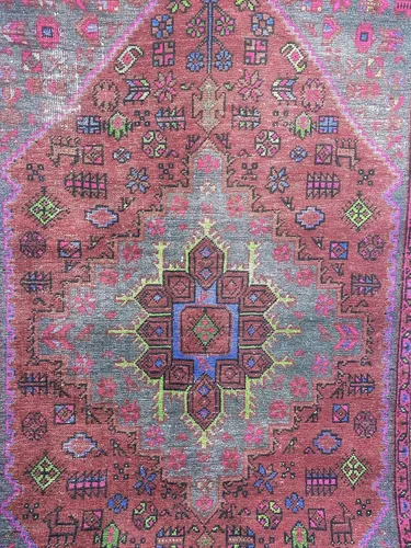 Miniatura 7 de Alfombra de área de diseño morado, alfombra de entrada, alfombra con estampado floral de animales, alfombra decorativa, fácil de limpiar, alfombra