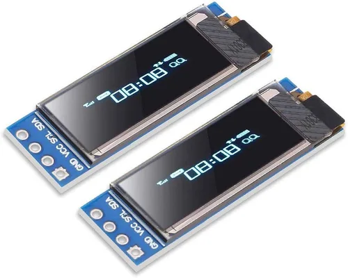 Miniatura 2 de DORHEA 10 unids 0.91 '' 12832 IIC I2C OLED módulo de pantalla 0.91 pulgadas I2C 128x32 SSD1306 módulo de pantalla LCD azul I2C OLED controlador DC