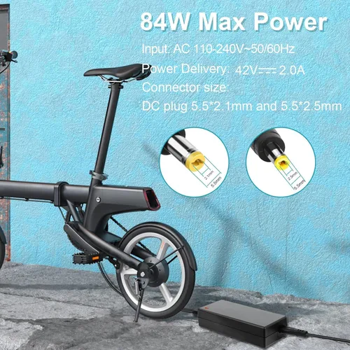Miniatura 3 de TREE.NB Cargador rápido universal de 42 V 2 A para maquinilla de afeitar/Jetson/Voyage/gotrax cargador eléctrico de energía, suministro DC 0.217 in