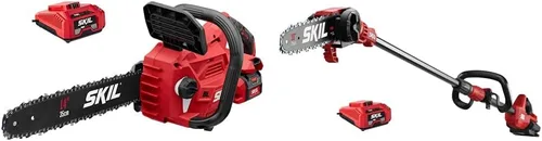 Miniatura 9 de SKIL PWR CORE 40 Kit de motosierra ligera sin escobillas de 40 V 14 pulgadas, incluye batería de 2.5 Ah y cargador automático PWR - CS4555-10