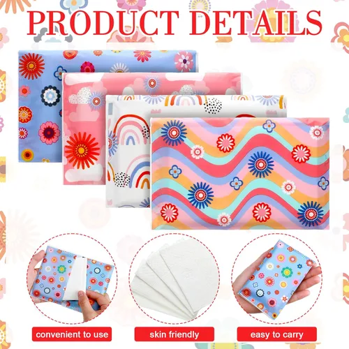 Miniatura 3 de PerKoop 100 paquetes de pañuelos de bolsillo, paquetes delgados de viaje, pañuelos faciales pequeños de tamaño billetera, papel higiénico