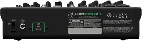 Miniatura 5 de Mackie ProFX10v3+ Mezclador analógico profesional de 10 canales con USB, preamplificadores de micrófono Onyx, motor de efectos GigFX y Bluetooth