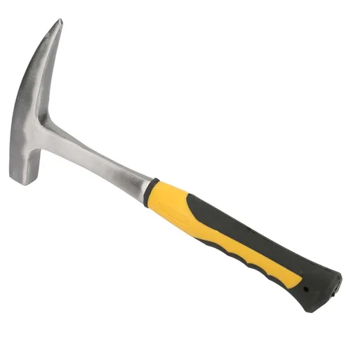 Miniatura 8 de Martillo de ladrillo de doble cabeza con mango de goma para estudio geológico y minería de caza de rocas (L(9.2 x 11.6 pulgadas)