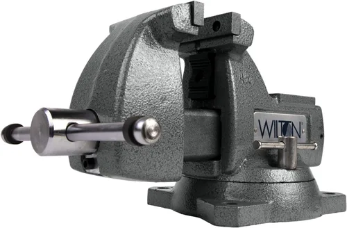 Wilton Mechanics tornillo de banco, ancho de mandíbula de 4 pulgadas, apertura de mandíbula de 4-1/2 pulgadas, garganta de 3-7/16 pulgadas (modelo
