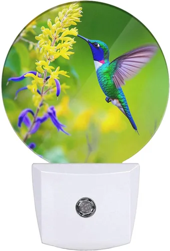 Miniatura 31 de EKOBLA Luz nocturna de árbol de estaciones coloridas enchufable, luz nocturna LED multicolor con sensor automático del atardecer al amanecer