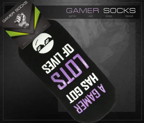 Miniatura 7 de Gamer - Calcetines Do Not Disturb, calcetines geniales para juegos y regalos novedosos de Navidad, calcetines de videojuegos locos