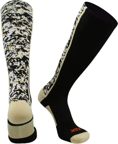 Miniatura 13 de TCK Calcetines de béisbol para jóvenes, niños u hombres, con diseño de camuflaje digital y longitud hasta por encima de la pantorrilla