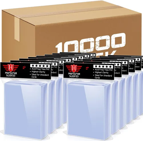 Miniatura 10 de 1000 piezas de protectores rígidos para cartas coleccionables, fundas protectoras suaves, soportes de plástico compatibles con cartas estándar