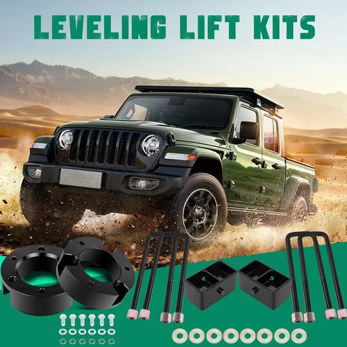 Miniatura 6 de SCITOO Elevadores de 2 pulgadas delantero y 3 pulgadas de suspensión trasera Espaciadores de puntal para Toyota Tundra Kit de elevación