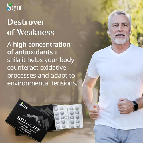 Miniatura 5 de Sayan Tabletas de Shilajit 100% puras, suplemento de alta potencia, más eficaz que la resina y las cápsulas, más de 85 minerales traza procedentes