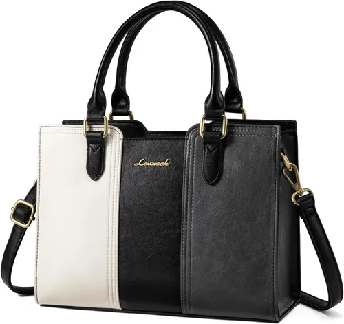 Miniatura 7 de LOVEVOOK Bolso para mujer, bolso de hombro vintage de cuero, pequeño bolso bandolera para damas, bolso de mano con asa superior y bandolera