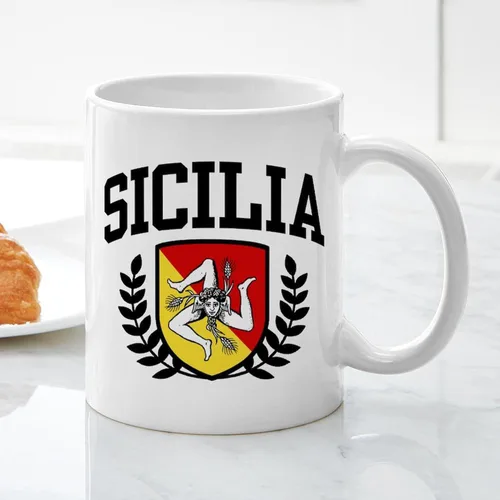Miniatura 6 de CafePress Sicilia Mug - Taza de café de cerámica (11.0 fl oz)