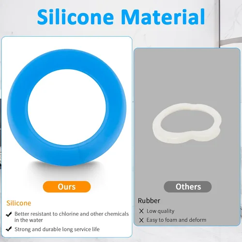 Miniatura 5 de Sello de válvula de descarga para inodoros American Standard y Eljer, material de silicona mejorado 7301111-0070A repuesto de piezas de inodoro