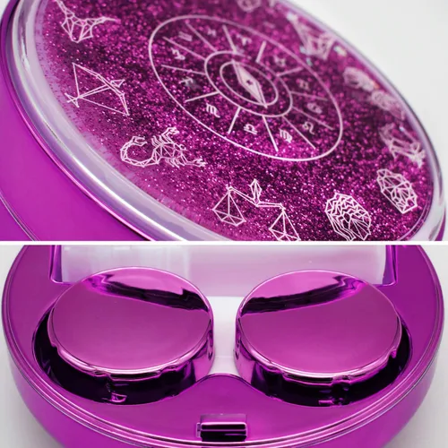 Miniatura 4 de Vastsoon Estuche para Lentes de Contacto, Lindo Kit de Aplicador de Lentes de Contacto de Tamaño de Viaje con Espejo, Herramienta Removedora