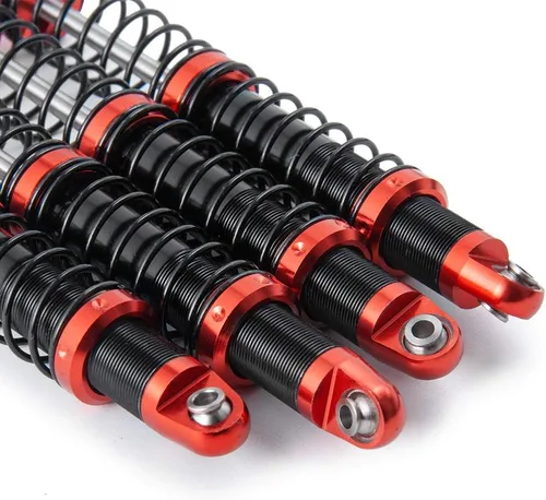 Miniatura 5 de Que-T Amortiguador de metal 4pcs para 1/10 RC Crawler Car SCX10 D90 TRX4 TRX6 (3.740 in)