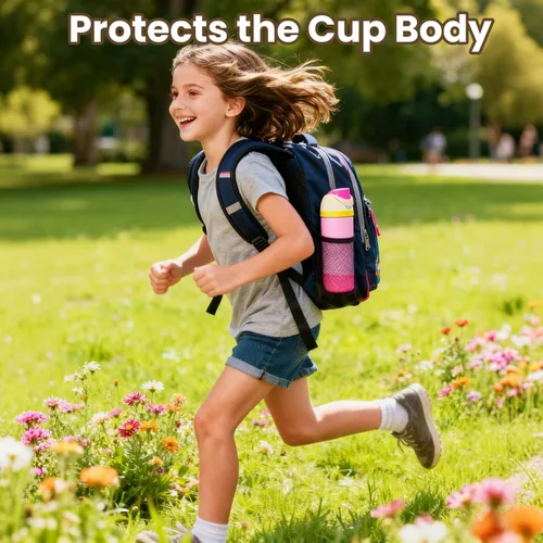 Miniatura 7 de 2 botas protectoras de silicona compatibles con Owala Kids de 16 onzas y 14 onzas, accesorios para 12 onzas, antideslizantes, resistentes a