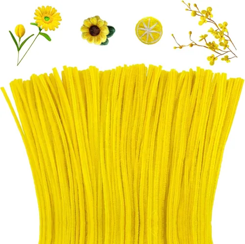 Miniatura 28 de Mnuizu - 200 limpiadores de tuberías, tallos de chenilla para manualidades, varillas esponjosas para manualidades navideñas y suministros de Rosa