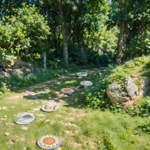 Miniatura 9 de Piedras decorativas de girasol para jardín al aire libre – Adoquines para sendero exterior, piedras de jardín, piedras decorativas para jardín al