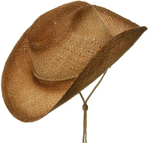 Miniatura 4 de Gorra de vaquero de paja MG Tea Stained, talla única , Natural