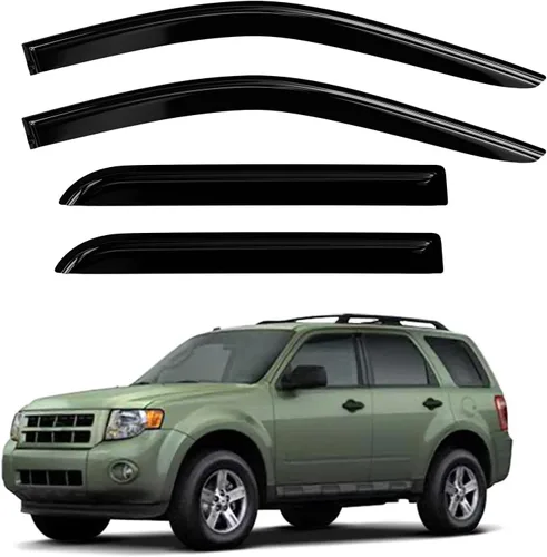 Miniatura 62 de Protectores de lluvia de ventana para Ford F150 SuperCab 2004-2014 2 piezas deflector de ventana para 09-14 F-150 con 2 puertas delanteras