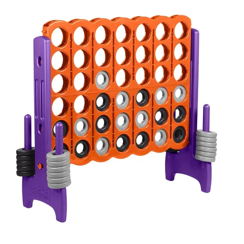 ECR4Kids Jumbo 4-To-Score, Juego Gigante, Naranja, Púrpura Anaranjado/Púrpura