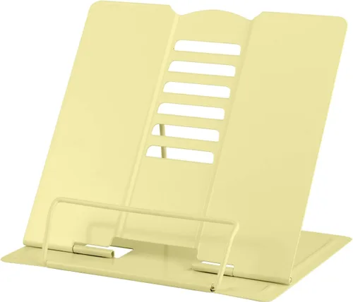 Miniatura 14 de MSDADA - Soporte de libros de escritorio, soporte de libros de lectura, de metal, ajustable, para libros de cocina, documentos, portátil