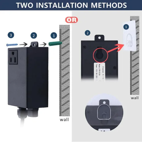 Miniatura 4 de Kit de interruptor de aire para eliminación de basura, salida única, desagüe de fregadero, acero inoxidable largo negro, botón de encendido/apagado