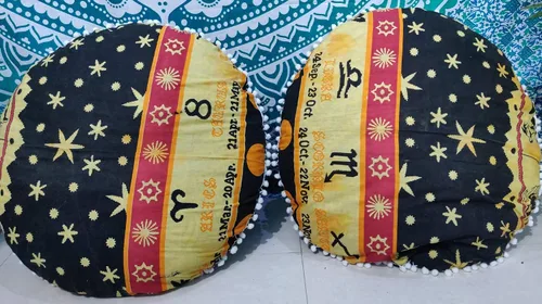 Miniatura 23 de CRAFT KALA Funda de cojín con diseño de mandala, funda de cojín para asiento, hippie, decorativo, bohemio, otomano, de algodón, indio, para sala