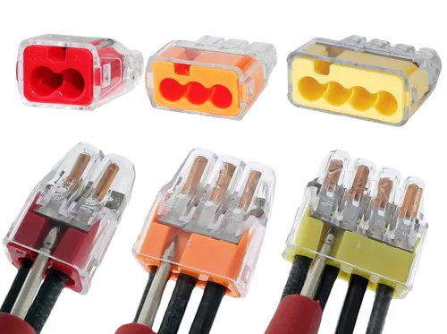 Miniatura 13 de IDEAL Electrical 30-1333S - Conector de 3 puertos a presión, color naranja, (10 unidades)