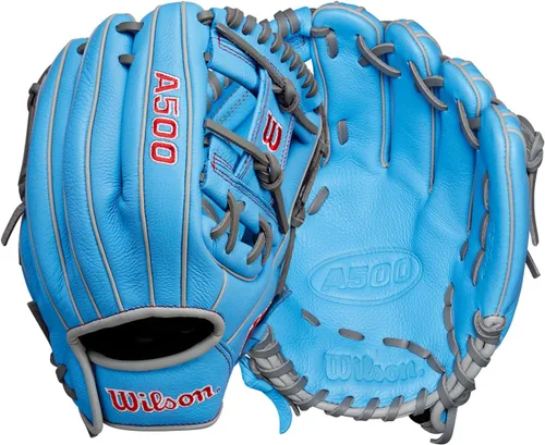Miniatura 13 de Wilson A500 Adult + Youth Baseball Glove + Mitt Sizes 10.5" - 12.5" Right + Left Hand Throw Multiple Styles