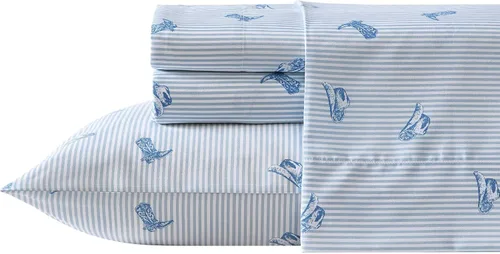 Miniatura 44 de Wrangler - Juego de sábanas tamaño Queen, ropa de cama ultrasuave y ligera, ligera para comodidad durante todo el año, bolsillos profundos, sábanas