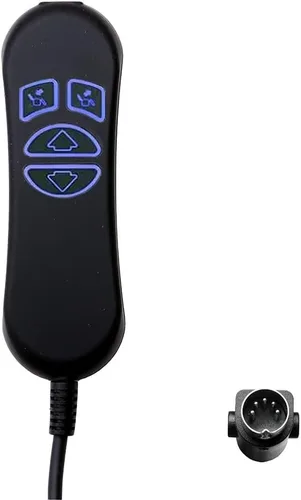 Fruhdi 4 botones 5 Pin Prong mano control remoto con USB y retroiluminación para sillas elevadoras sofá eléctrico reclinables eléctricos