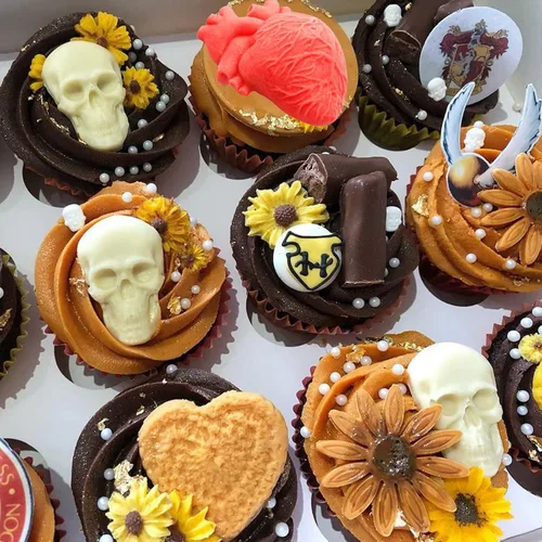 Miniatura 6 de Moldes de fondant de chocolate con corazón humano, 3 piezas, molde de silicona en forma de corazón humano 3D con cabeza de calavera para Halloween