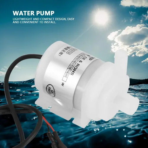 Miniatura 3 de DC 24V 10W Mini bombas de agua sumergibles sin escobillas, bomba de agua sin escobillas de grado alimenticio para fuente de acuario instrumentos