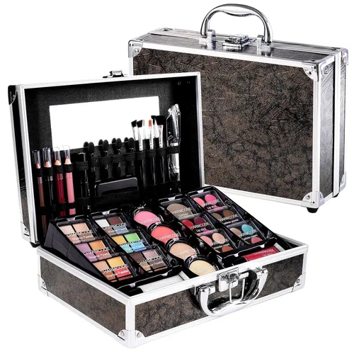 Miniatura 8 de Kit completo de maquillaje para adolescentes y mujeres, estuche de tren de belleza con juego de cosméticos de iniciación, caja de regalo de San
