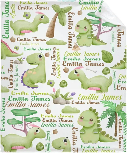 Miniatura 25 de Manta ligera de franela de dinosaurio de nuggets de pollo, regalos para niñas y mujeres en todas las estaciones, para cama, sofá, 30 x 40 pulgadas
