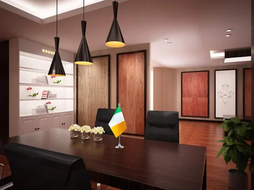 Miniatura 3 de Banderas de Irlanda con bandera irlandesa para mesa, escritorio y oficina, banderas internacionales de países del mundo, celebración de eventos