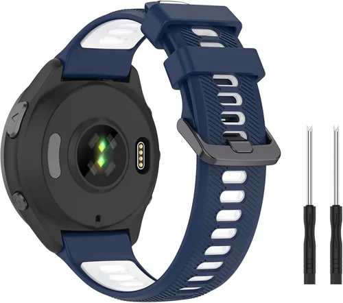 Miniatura 9 de Compatible con las correas de reloj Garmin Forerunner 965, correa deportiva de silicona suave de repuesto para Garmin Forerunner 965 Band