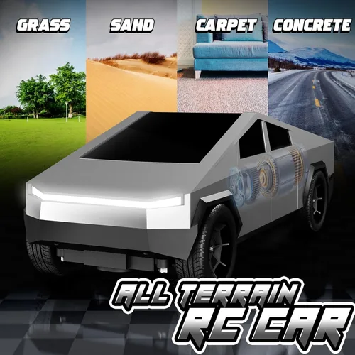 Miniatura 3 de Coche de control remoto, escala de autos RC 1:24, vehículo eléctrico todo terreno, luces LED, juguetes de automóvil, camiones monstruo, regalo