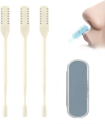 Cortador de pelo nasal portátil, esencial de viaje para hombres y mujeres, herramientas de eliminación de vello de fosas nasales de doble cara para